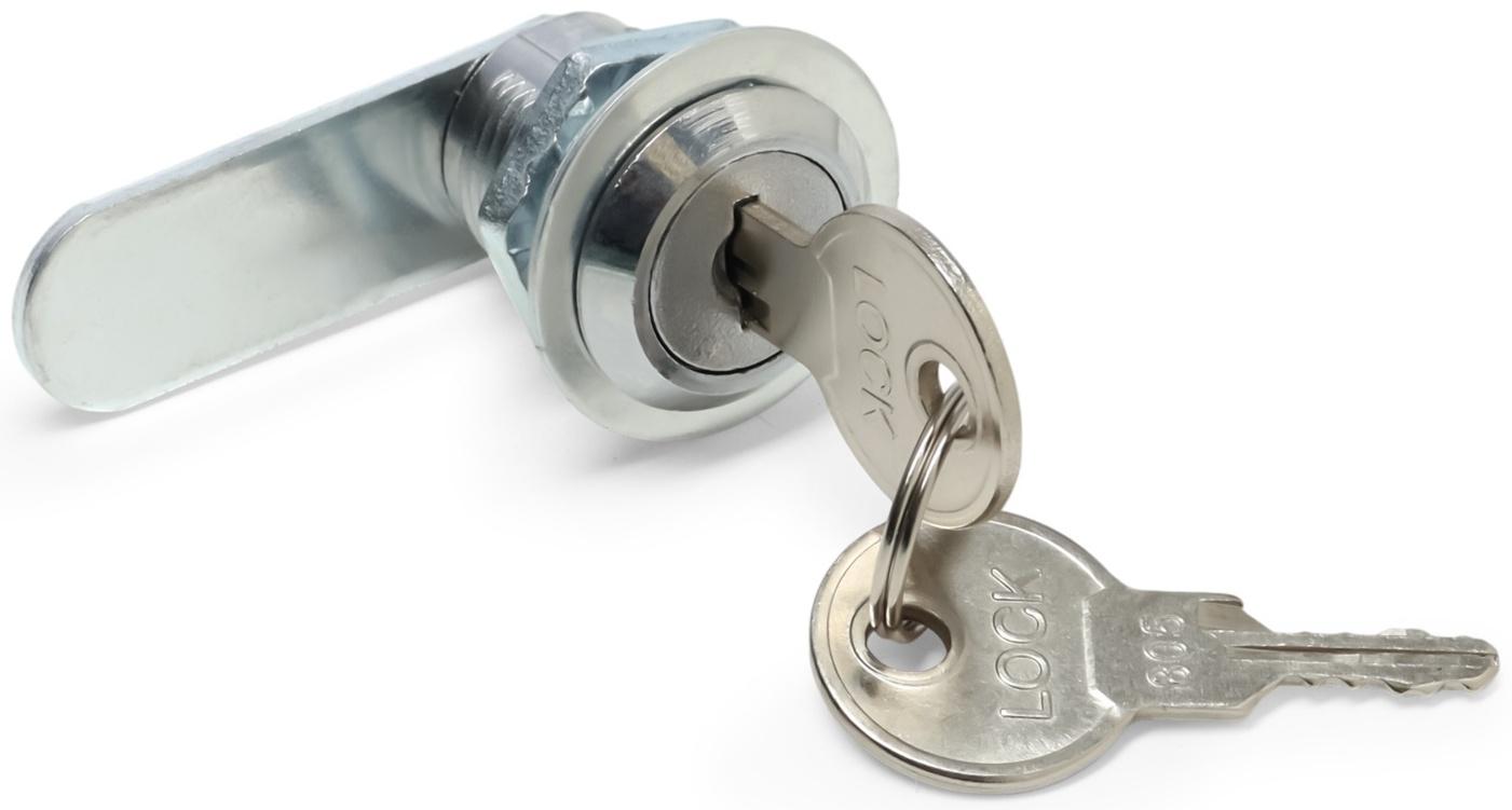 Замок почтовый ТУНДРА LC2, 17×20×50 мм, 2 английских ключа, хром