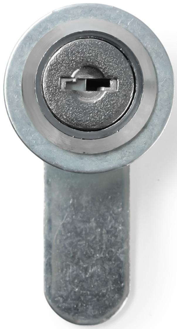 Замок почтовый ТУНДРА LC2, 17×20×50 мм, 2 английских ключа, хром