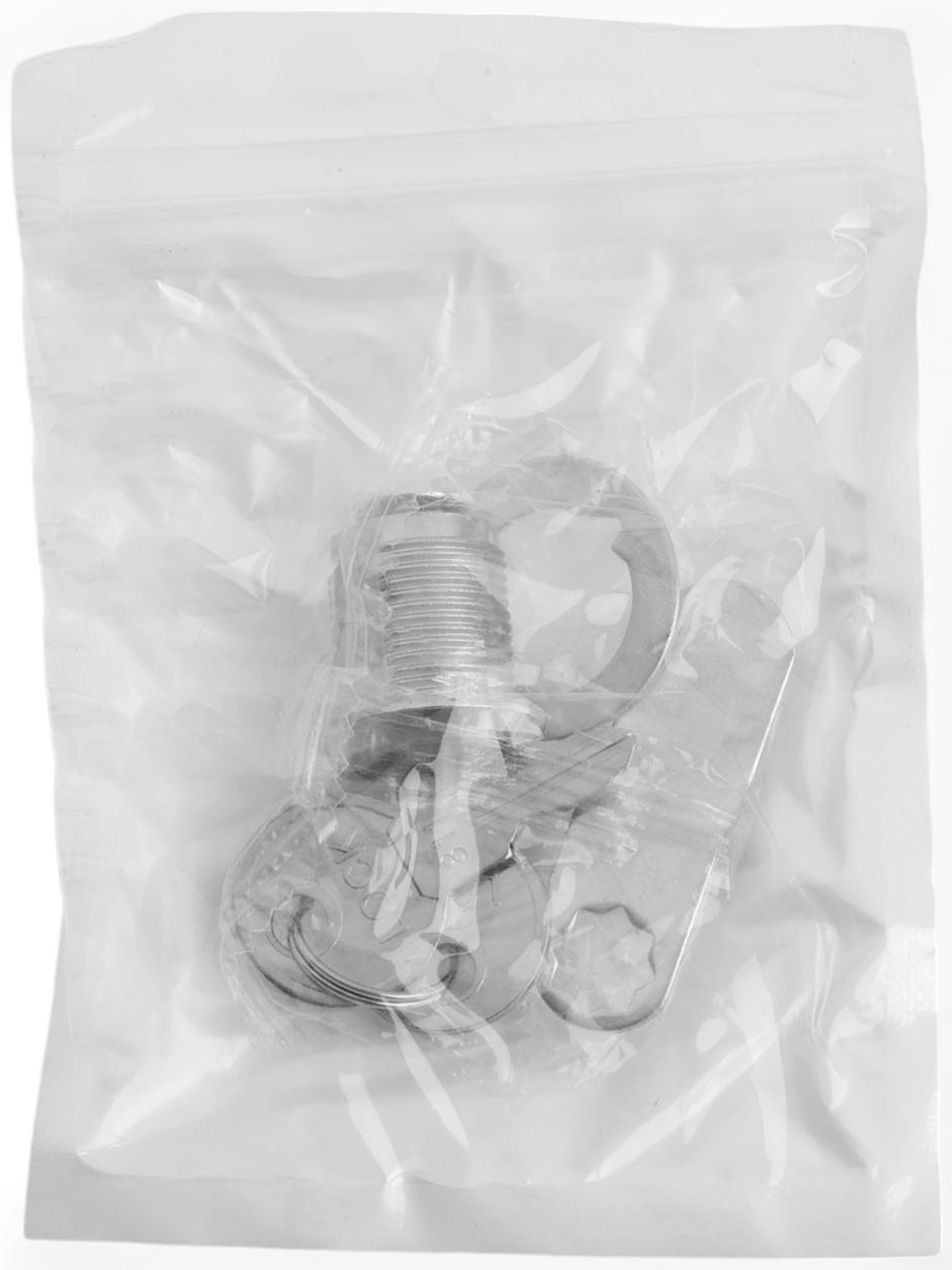 Замок почтовый ТУНДРА LC4, 17×20×50 мм, 2 английских ключа, хром