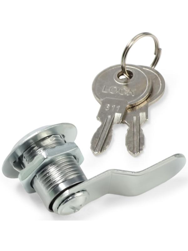 Замок почтовый ТУНДРА LC4, 17×20×50 мм, 2 английских ключа, хром