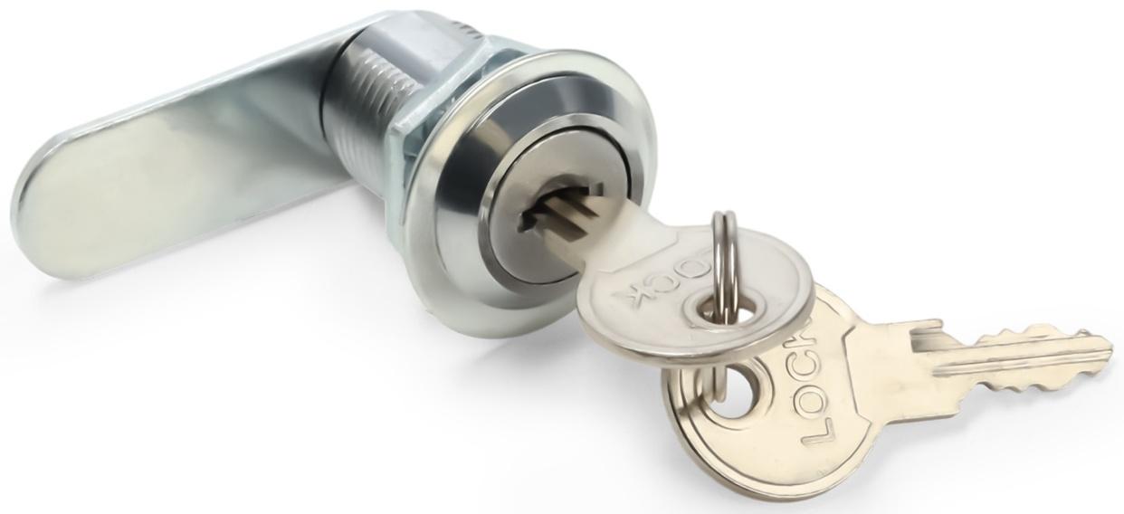 Замок почтовый ТУНДРА LC2, 17×25×50 мм, 2 английских ключа, хром