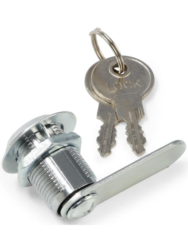 Замок почтовый ТУНДРА LC2, 17×25×50 мм, 2 английских ключа, хром