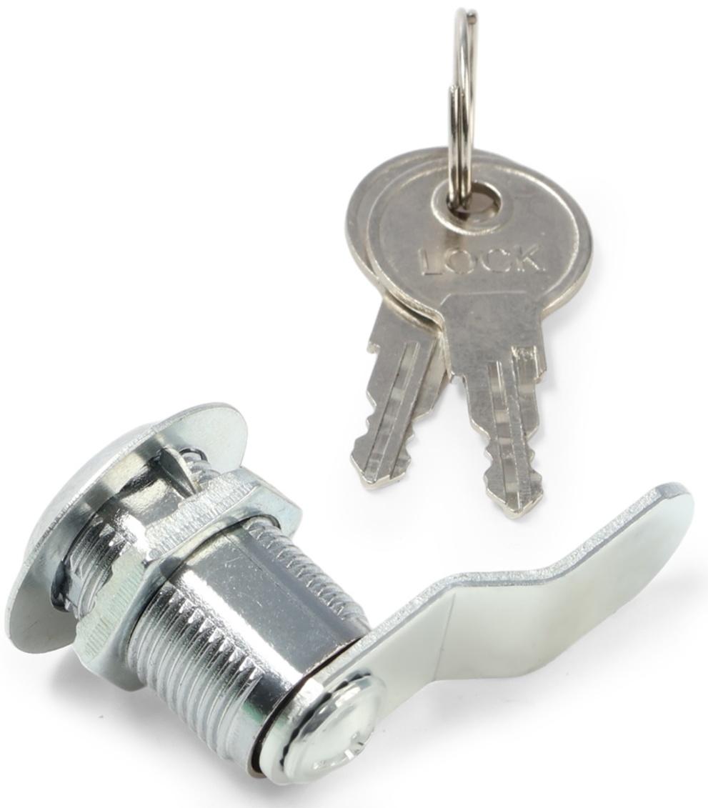 Замок почтовый ТУНДРА LC4, 17×25×50 мм, 2 английских ключа, хром