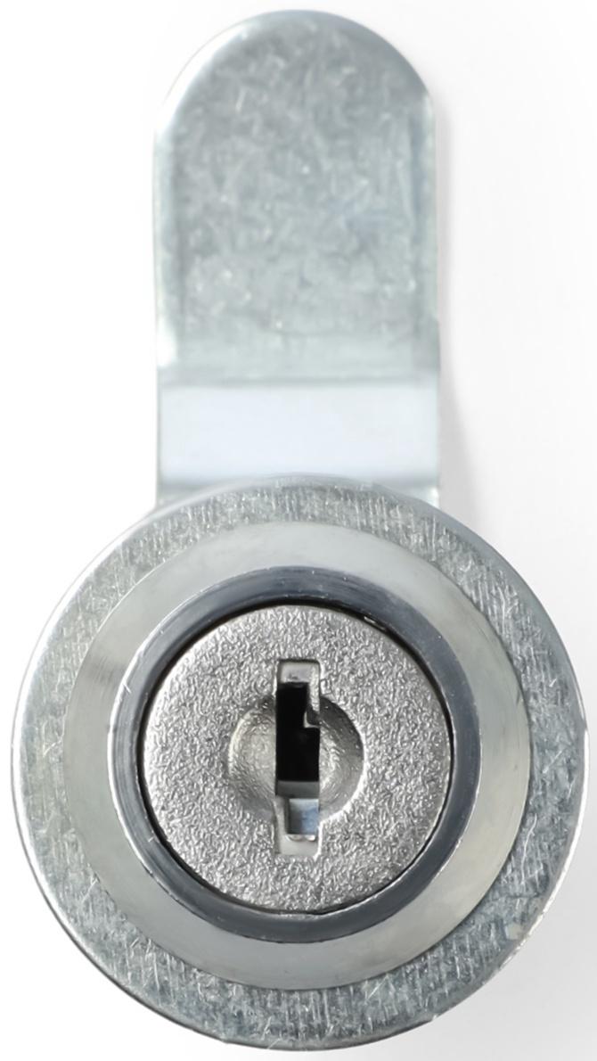 Замок почтовый ТУНДРА LC4, 17×25×50 мм, 2 английских ключа, хром