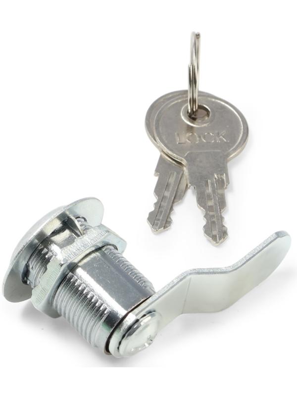 Замок почтовый ТУНДРА LC4, 17×25×50 мм, 2 английских ключа, хром