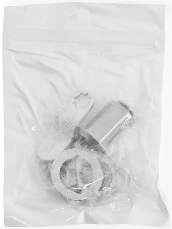 Замок почтовый ТУНДРА LC4, 17×25×50 мм, 2 английских ключа, хром