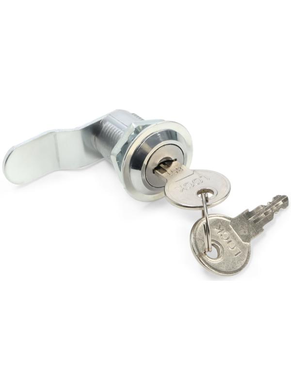 Замок почтовый ТУНДРА LC4, 17×25×50 мм, 2 английских ключа, хром