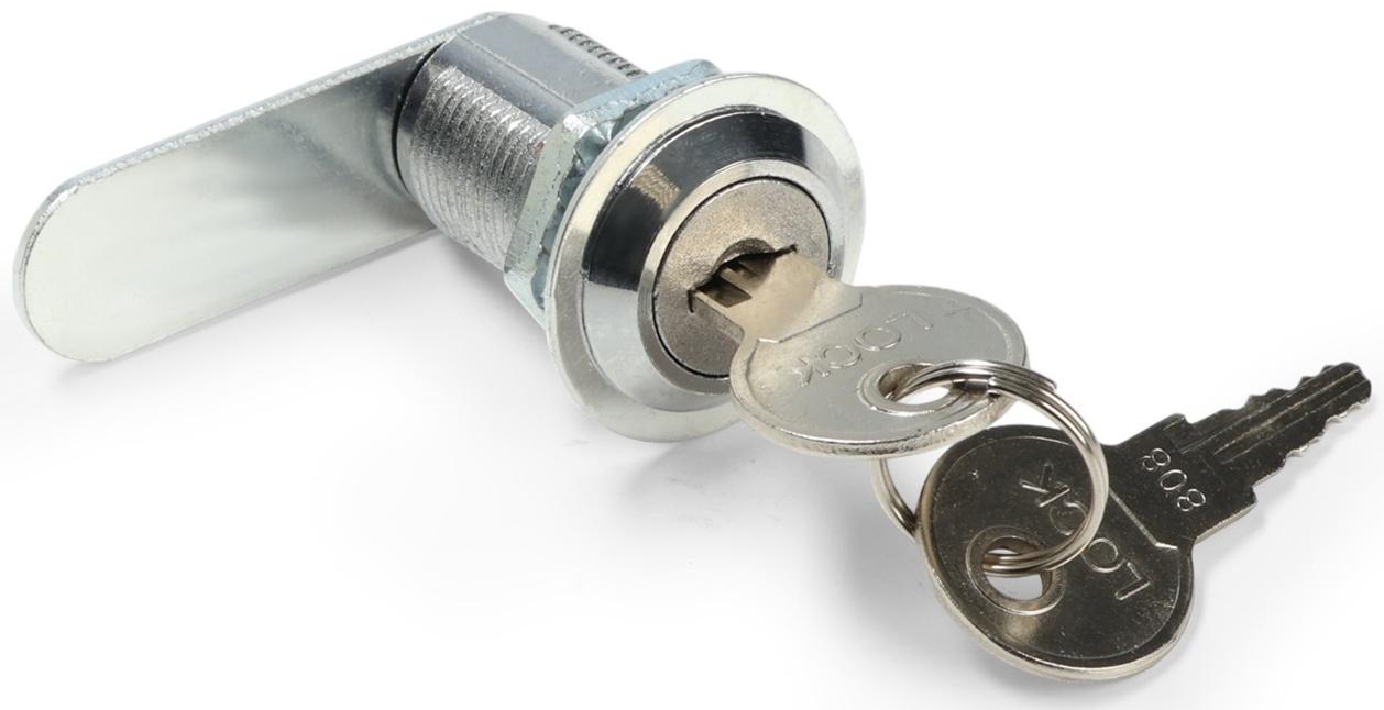 Замок почтовый ТУНДРА LC2, 17×30×50 мм, 2 английских ключа, хром