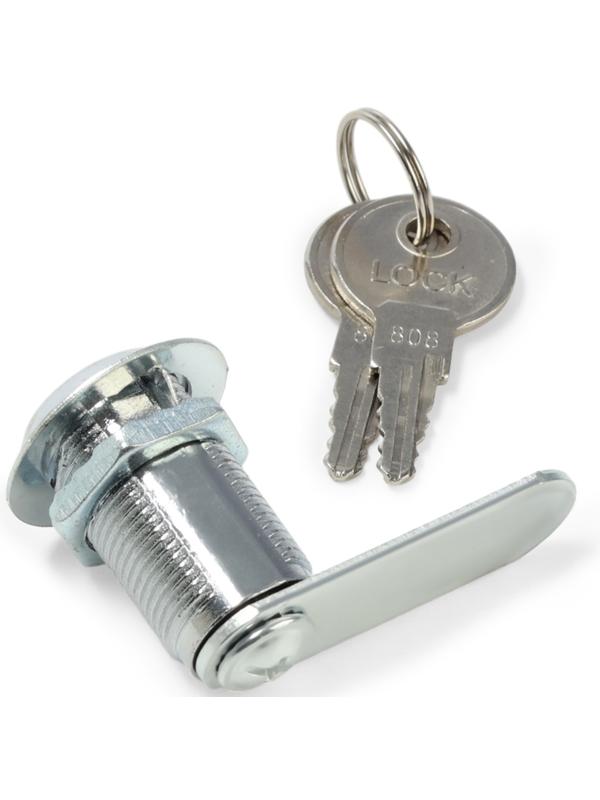 Замок почтовый ТУНДРА LC2, 17×30×50 мм, 2 английских ключа, хром
