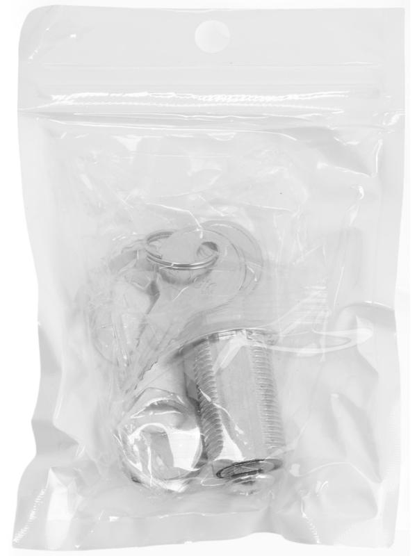 Замок почтовый ТУНДРА LC2, 17×30×50 мм, 2 английских ключа, хром