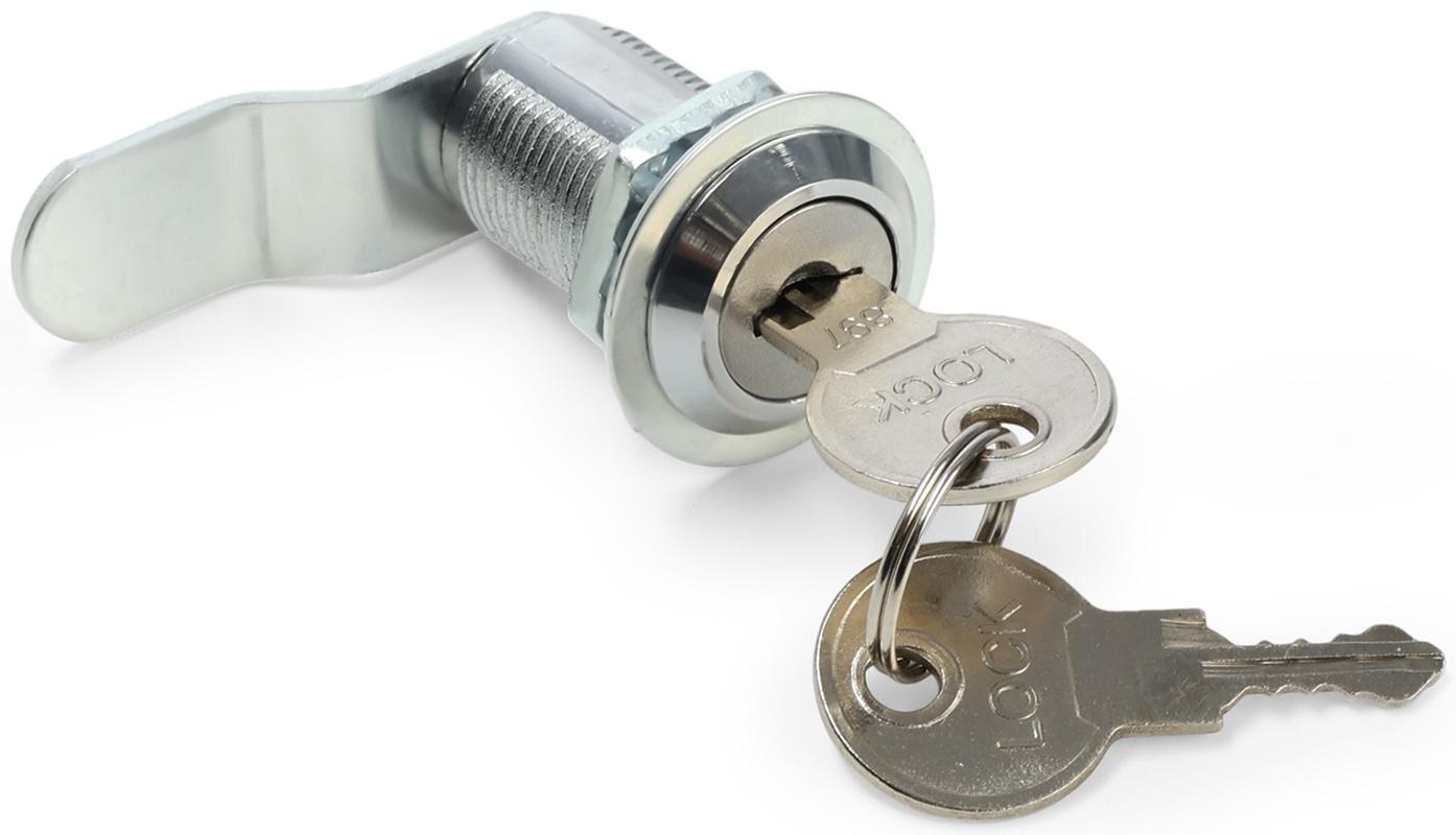 Замок почтовый ТУНДРА LC4, 17×30×50 мм, 2 английских ключа, хром