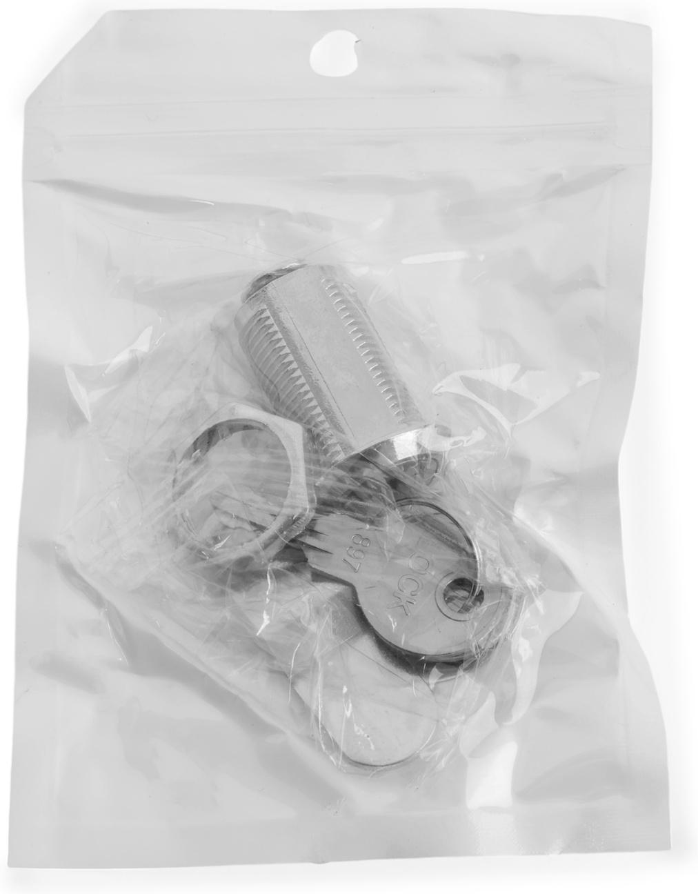 Замок почтовый ТУНДРА LC4, 17×30×50 мм, 2 английских ключа, хром