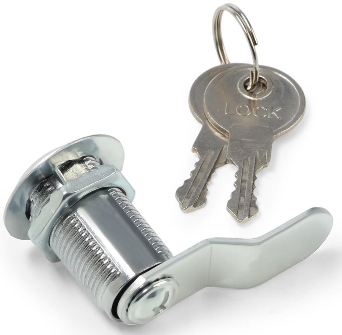 Замок почтовый ТУНДРА LC4, 17×30×50 мм, 2 английских ключа, хром