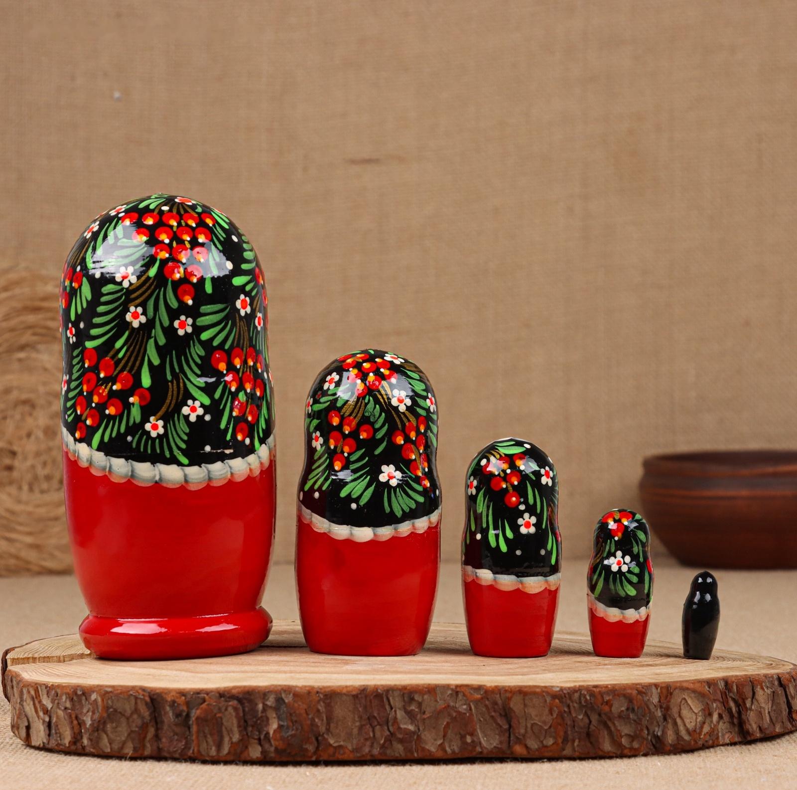 Матрёшка дерево «Марина», 5-кукольная, 19 см