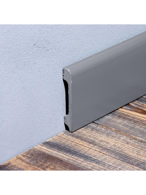 Плинтус напольный «Солид» 8 UHD 05/80, 13×80×2400 мм, цвет титан