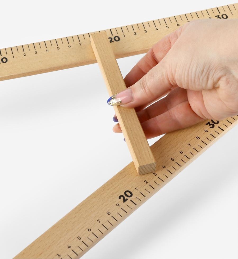 Линейка портновская «Угольник», 50×32.5 см, дерево