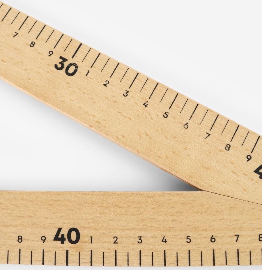Линейка портновская «Угольник», 50×32.5 см, дерево
