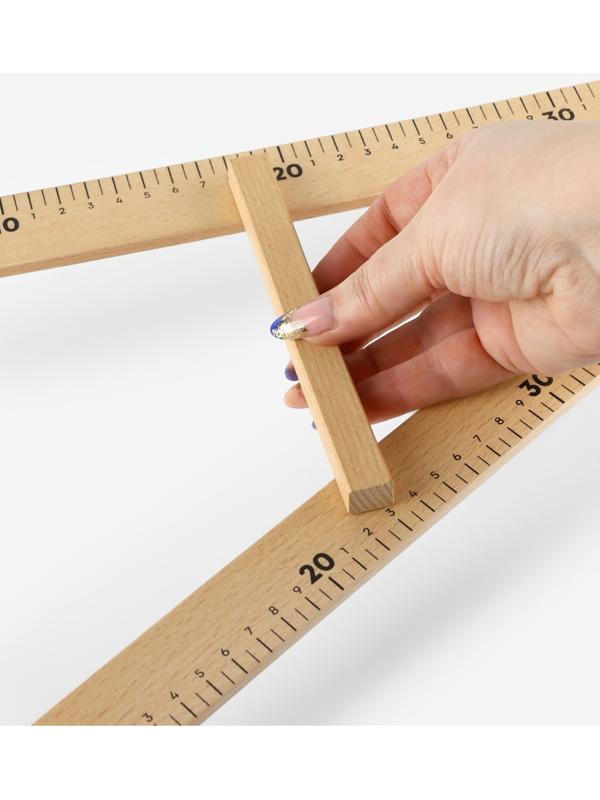Линейка портновская «Угольник», 50×32.5 см, дерево