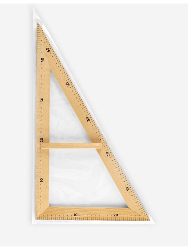 Линейка портновская «Угольник», 50×32.5 см, дерево