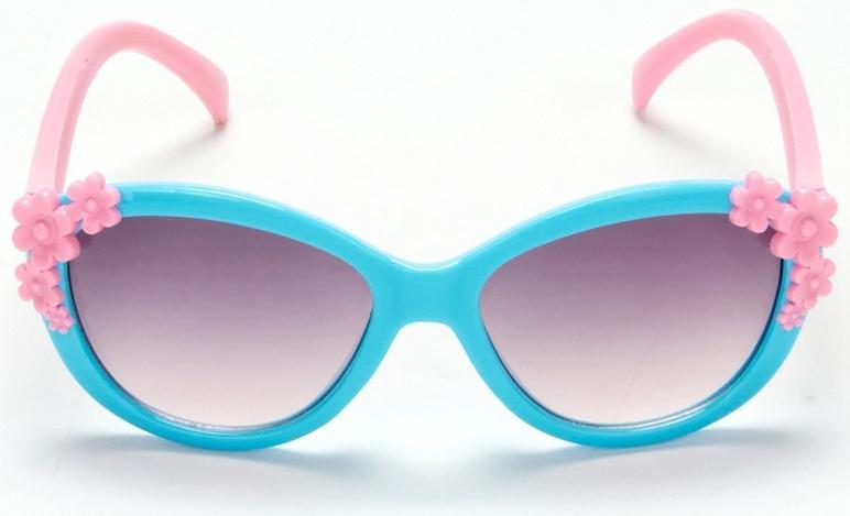 Очки солнцезащитные детские «OneSun. Цветочки», uv 400, голубой, розовый