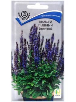 Семена цветов Шалфей пышный Фиолетовый, 0,1гр