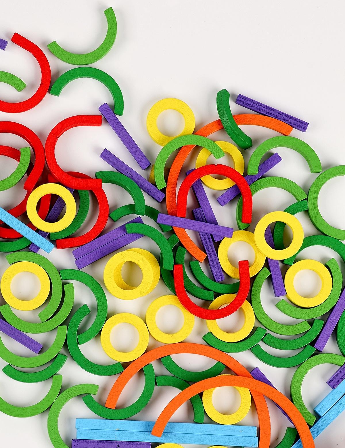 Головоломка «Изучаем цвета и фигуры», 120 деталей, 20 схем, 5 уровней