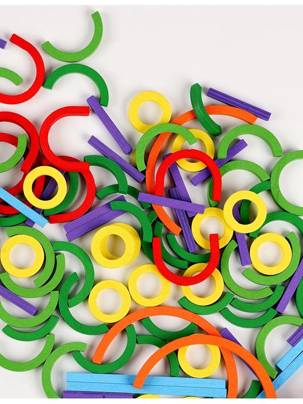 Головоломка «Изучаем цвета и фигуры», 120 деталей, 20 схем, 5 уровней