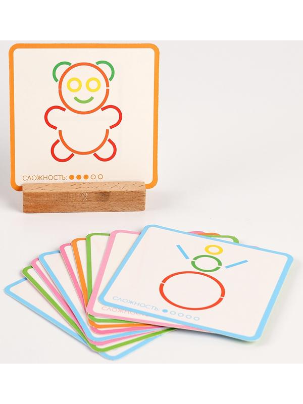 Головоломка «Изучаем цвета и фигуры», 120 деталей, 20 схем, 5 уровней