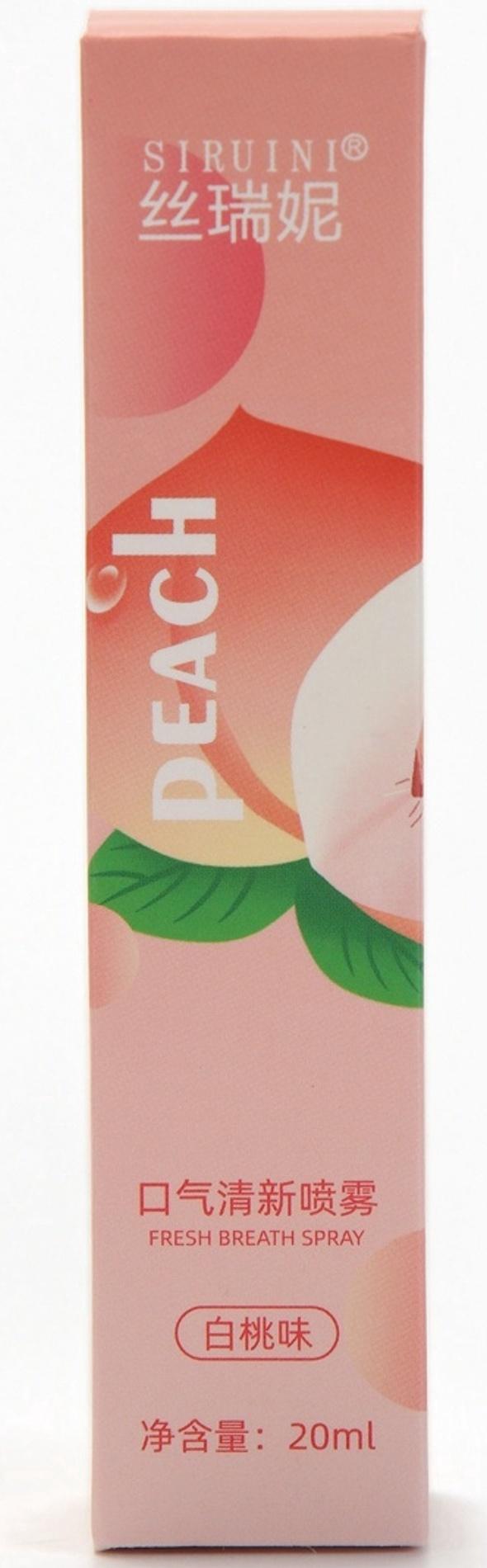 Освежитель дыхания со вкусом персика, 20 мл