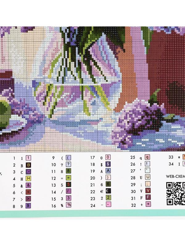 Вышивка крестиком на 8 марта «Садовые цветы», набор для творчества, 35×45 см