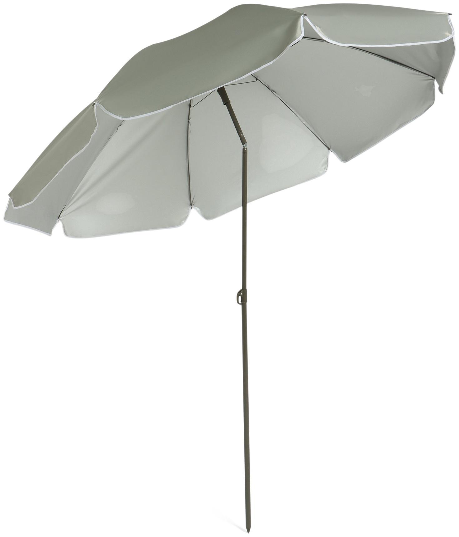 Зонт пляжный Maclay, с механизмом наклона, d=210 см, h=200 см