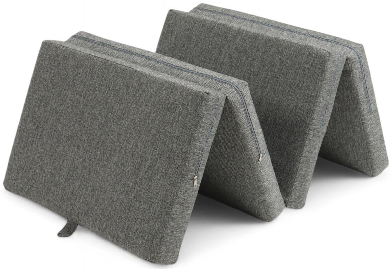 Диван - матрас бескаркасный «Линн», рогожка меланж, цвет серый