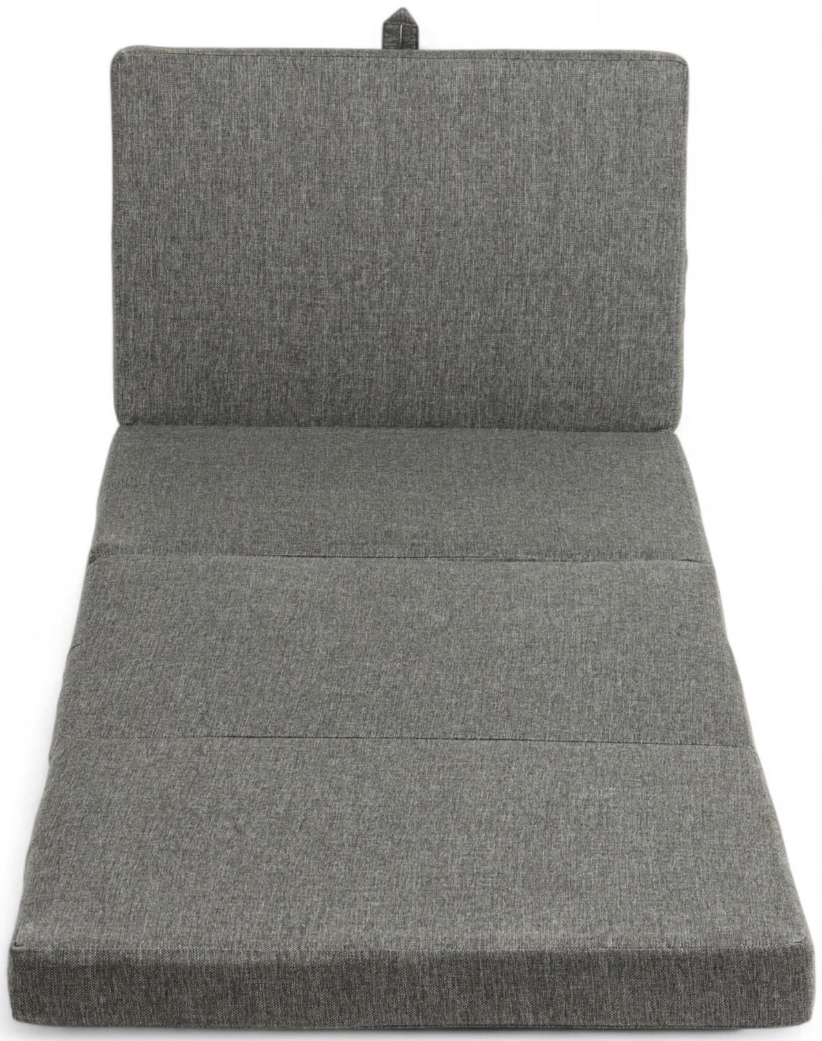 Диван - матрас бескаркасный «Линн», рогожка меланж, цвет серый