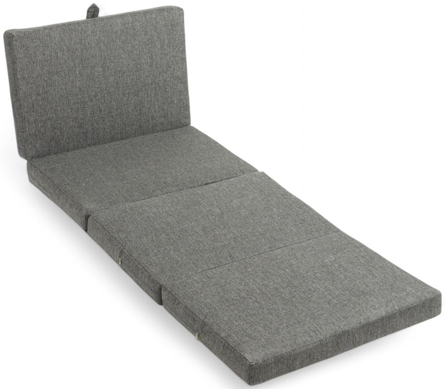 Диван - матрас бескаркасный «Линн», рогожка меланж, цвет серый