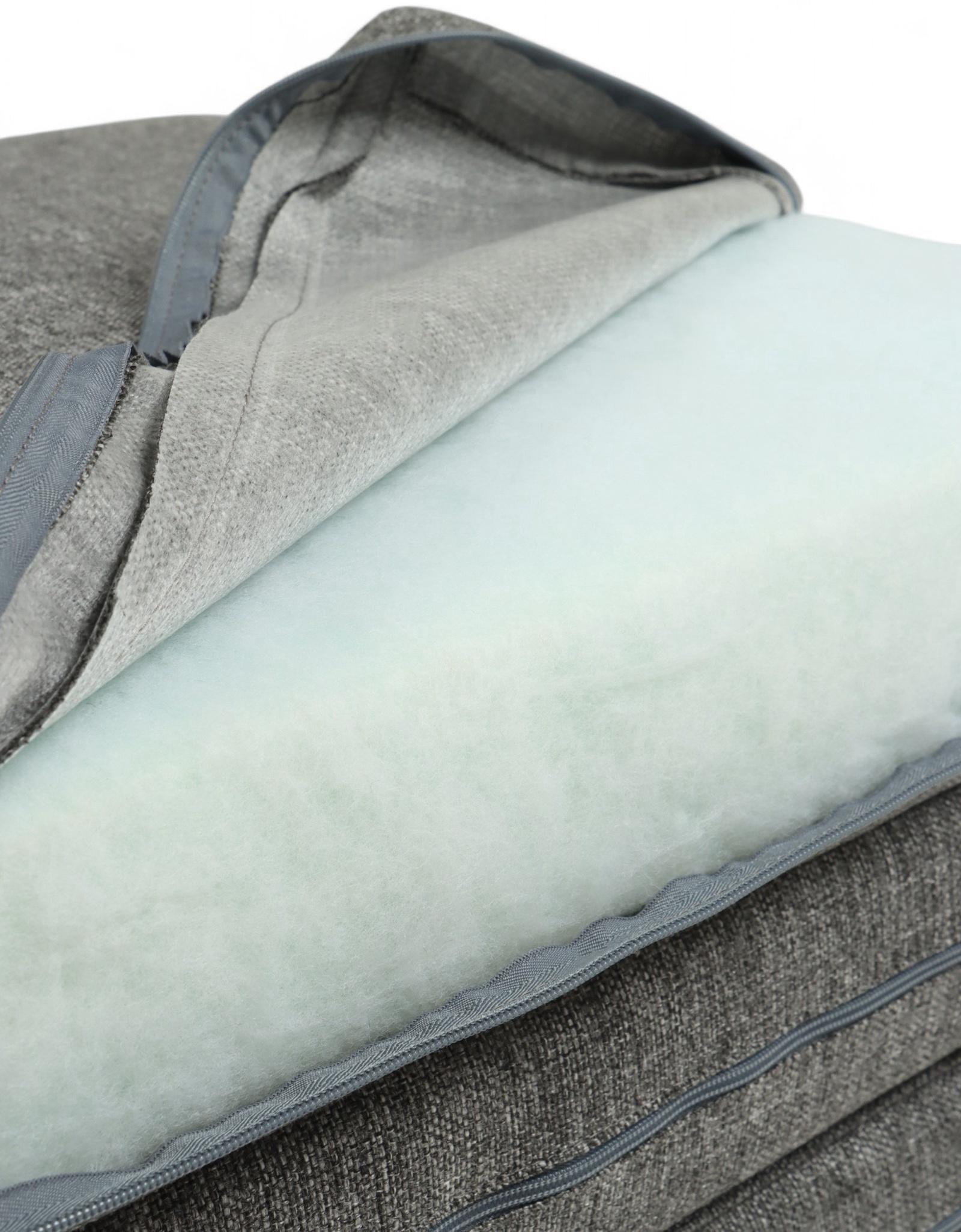 Диван - матрас бескаркасный «Линн», рогожка меланж, цвет серый