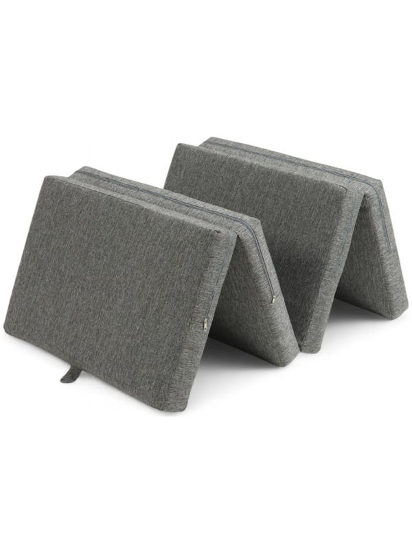 Диван - матрас бескаркасный «Линн», рогожка меланж, цвет серый