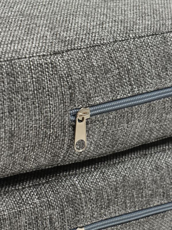 Диван - матрас бескаркасный «Линн», рогожка меланж, цвет серый