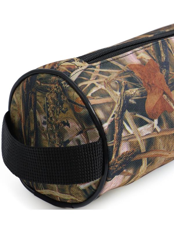 Набор шампуров в тубусе, 6 шт., деревянная ручка «Фигурная», 73(50)×1.2×0.25 см, цвет камуфляж