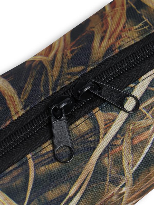 Набор шампуров в тубусе, 6 шт., деревянная ручка «Фигурная», 73(50)×1.2×0.25 см, цвет камуфляж