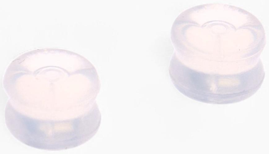 Заглушки силиконовые «Сердце» поддерживающие (3 пары), цвет золото, серебро