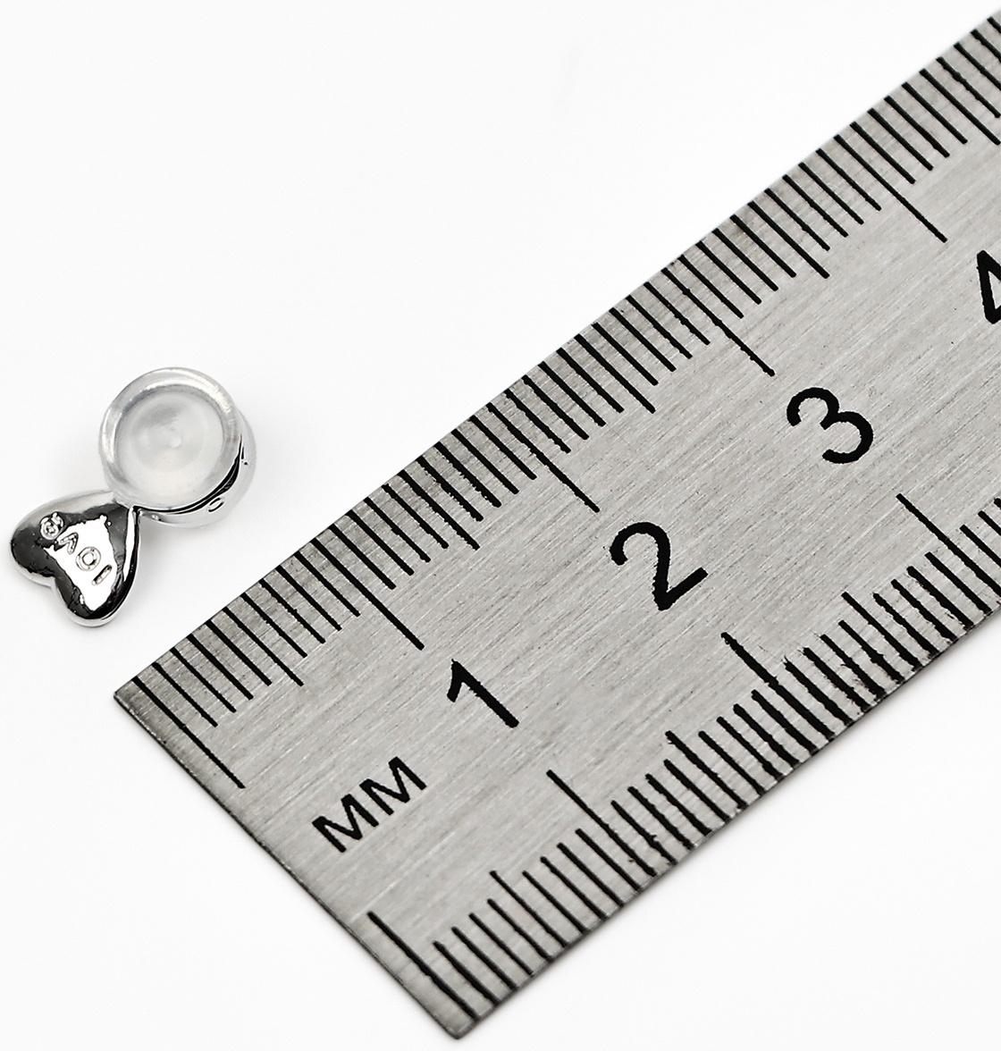 Заглушки силиконовые «Сердце» поддерживающие (3 пары), цвет золото, серебро