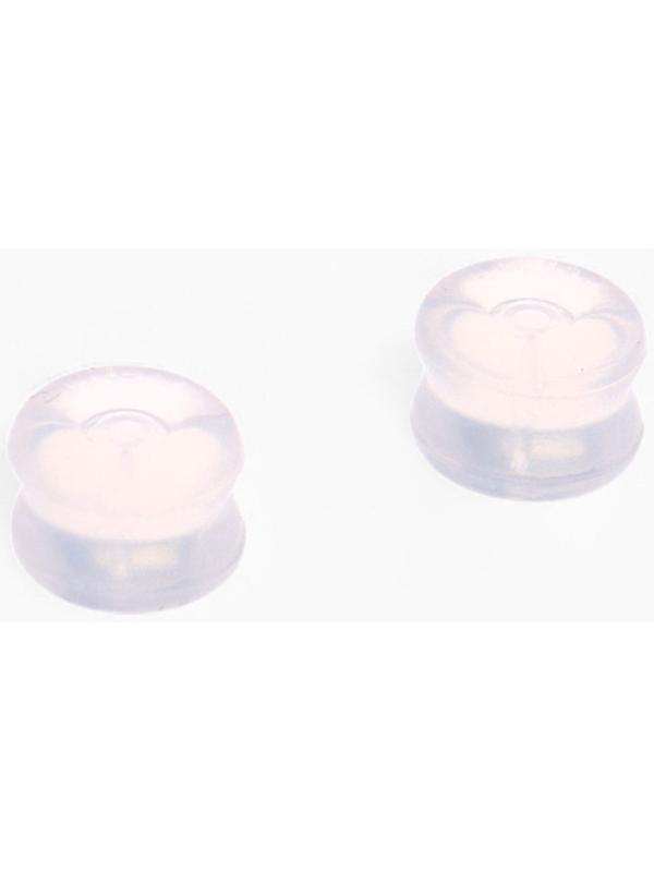 Заглушки силиконовые «Сердце» поддерживающие (3 пары), цвет золото, серебро