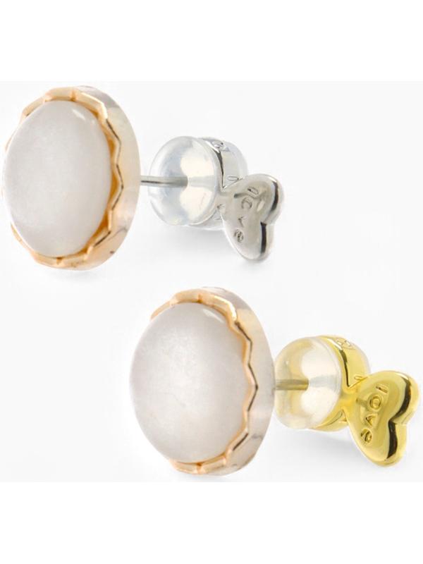 Заглушки силиконовые «Сердце» поддерживающие (3 пары), цвет золото, серебро