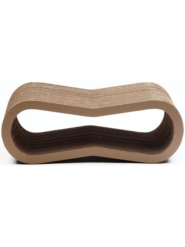 Когтеточка-лежанка картон «Зверьё Моё» ВОСЬМЕРКА 59×21×22 см