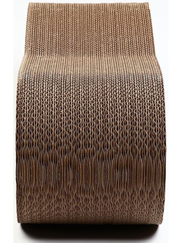 Когтеточка-лежанка картон «Зверьё Моё» ВОСЬМЕРКА 59×21×22 см