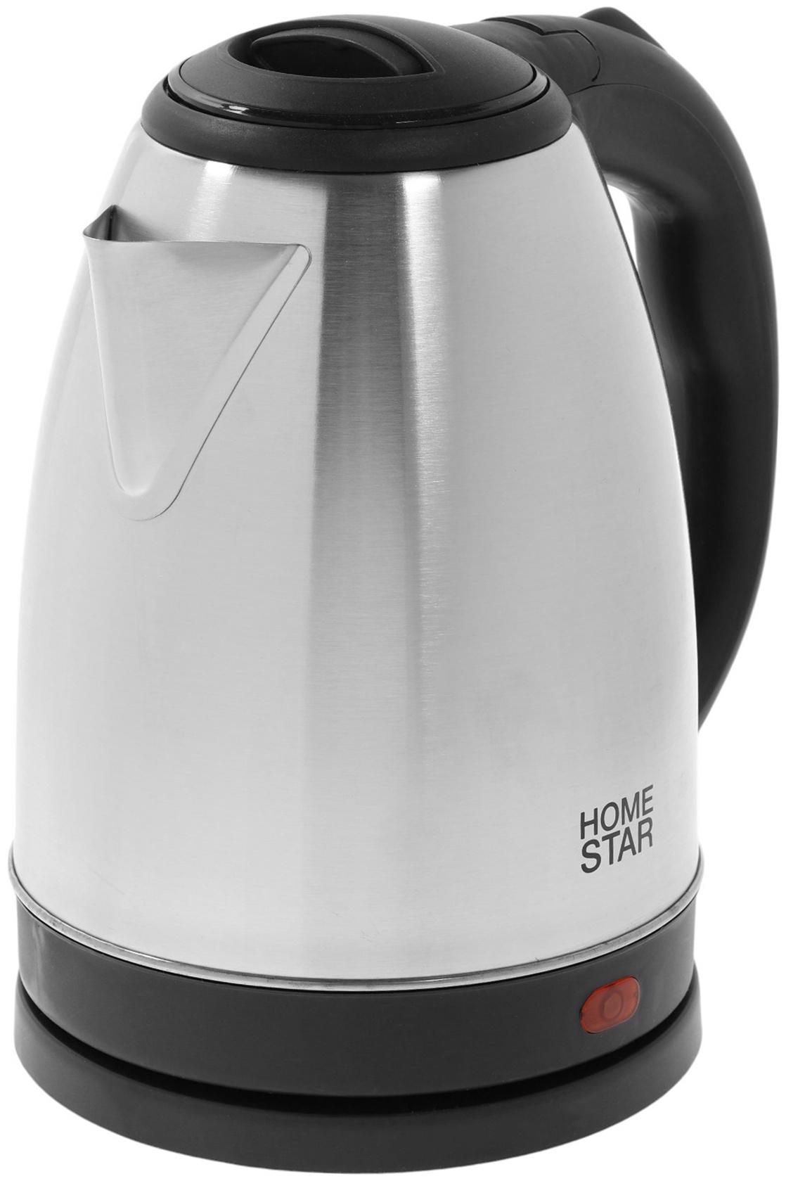 Чайник электрический Homestar HS-1010A, металлический, 1.8 л, 1500 Вт