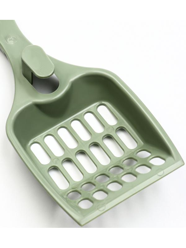 Совок для кошачьего туалета «Мур Мяу» 22.5×9.5×4 см, фисташковый