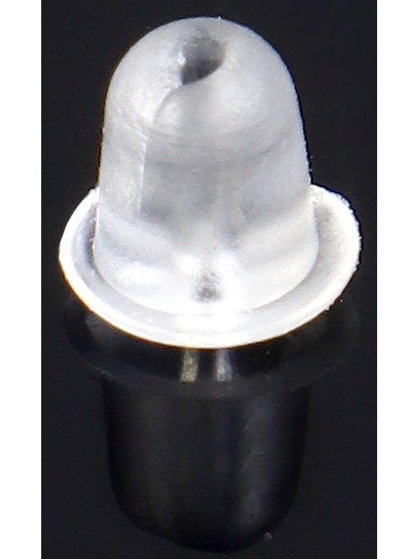 Заглушки для сережек, швенз, пусет силиконовые для швенз и пусет, набор 30 шт. 4×5 мм