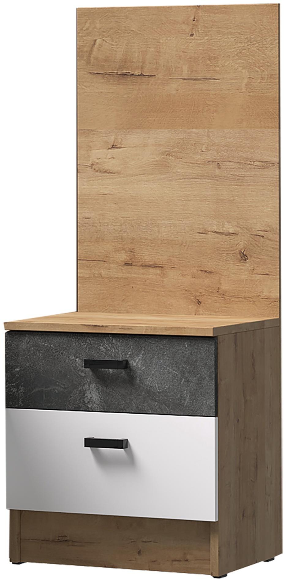 Спальный гарнитур «Адель», комплект 6 предметов, цвет дуб вотан/белый гладкий