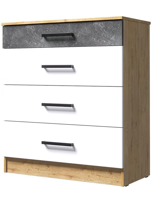 Спальный гарнитур «Адель», комплект 6 предметов, цвет дуб вотан/белый гладкий